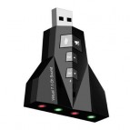 Placa de sunet USB, 4 mufe, Virtual 7.1 Channel, Microfon, USB SOUND ADAPTER
